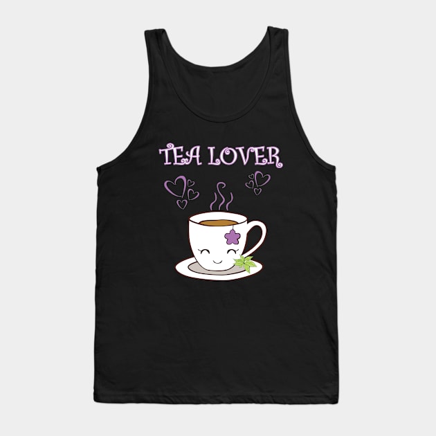 Tea Lover Tank Top by RailoImage